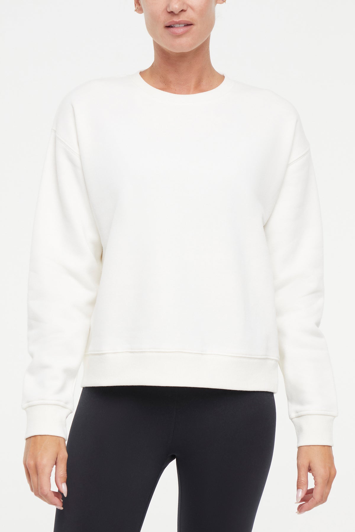 Camila Pullover, alternate angle view, showing visible design features and texture of the soft knit fabric.. 