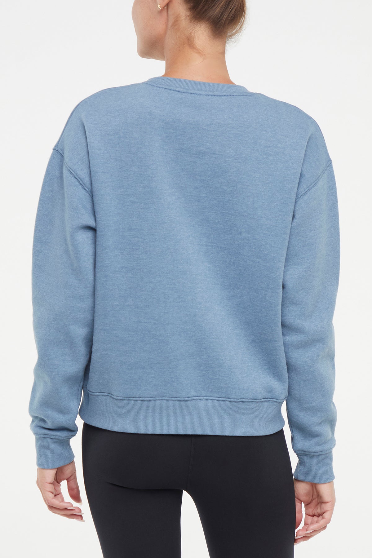 Camila Pullover, alternate angle view, showing visible design features and texture of the soft knit fabric.. 