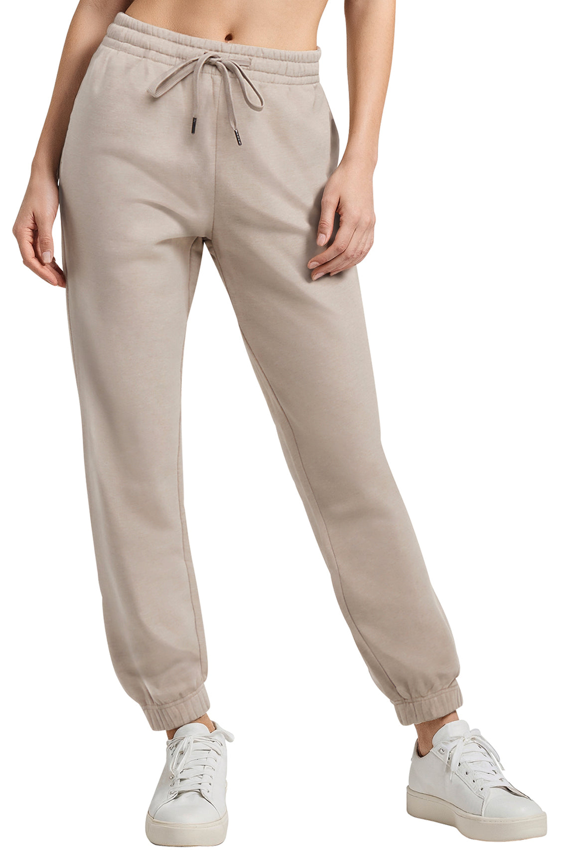 Camila Jogger, alternate angle view, showing visible design features and texture of the soft knit fabric.. 