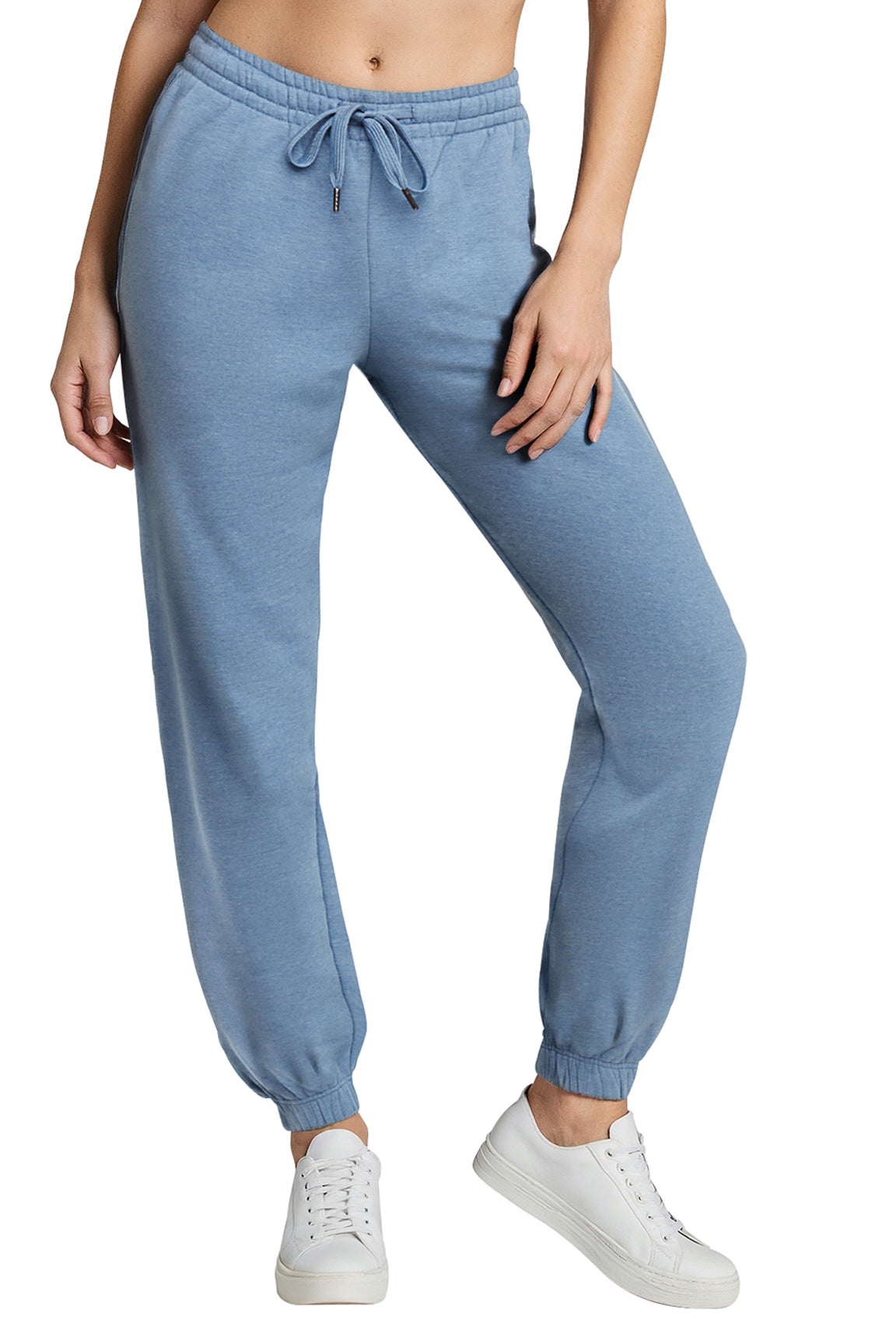 Camila Jogger, alternate angle view, showing visible design features and texture of the soft knit fabric.. 