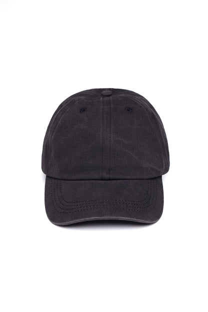 Ruby Canvas Hat - Black, back view, showing visible design features and texture of the soft knit fabric.. 