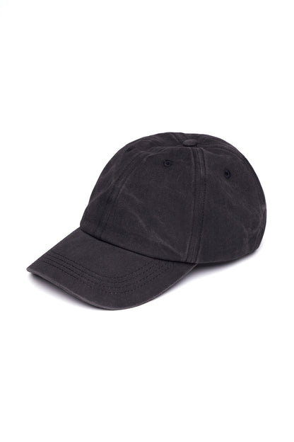 Ruby Canvas Hat - Black, front view, showing visible design features and texture of the soft knit fabric.. 