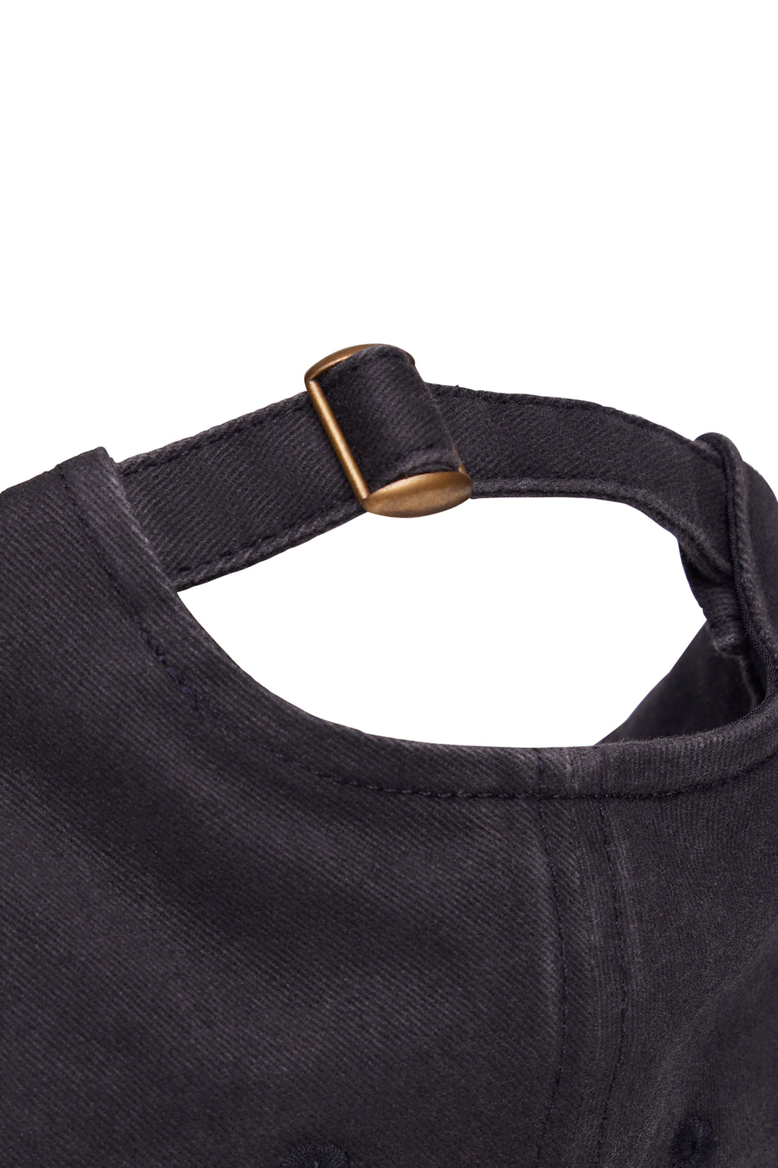 Ruby Canvas Hat - Black, side view showing pocket placement, showing visible design features and texture of the soft knit fabric.. 