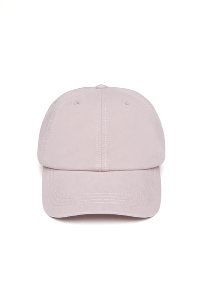 Ruby Canvas Hat - Khaki, back view, showing visible design features and texture of the soft knit fabric.. 