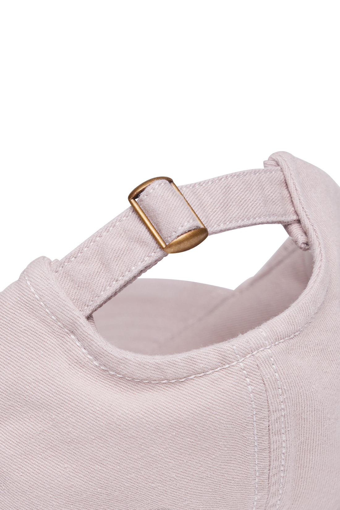 Ruby Canvas Hat - Khaki, side view showing pocket placement, showing visible design features and texture of the soft knit fabric.. 