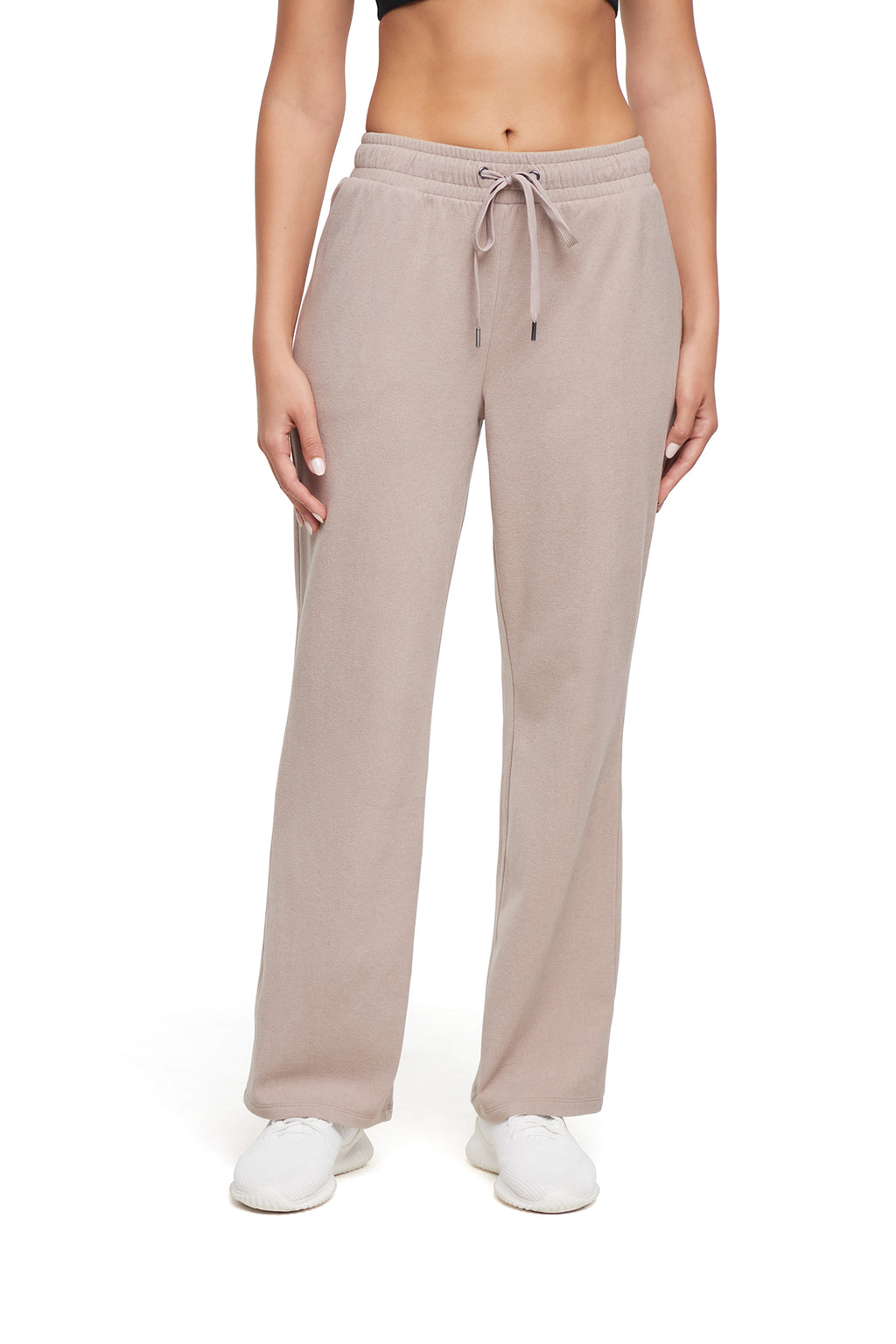 Riley Straight Leg Pant, alternate angle view, showing visible design features and texture of the durable stretch fabric.. #color_heather-atmosphere