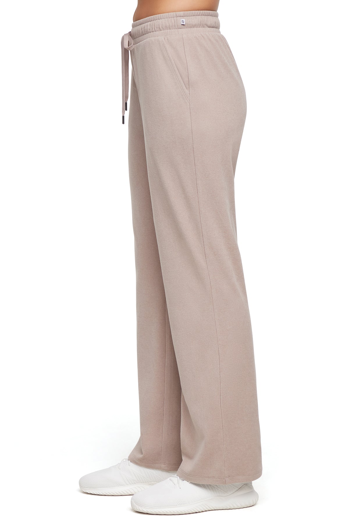 Riley Straight Leg Pant, alternate angle view, showing visible design features and texture of the durable stretch fabric.. 