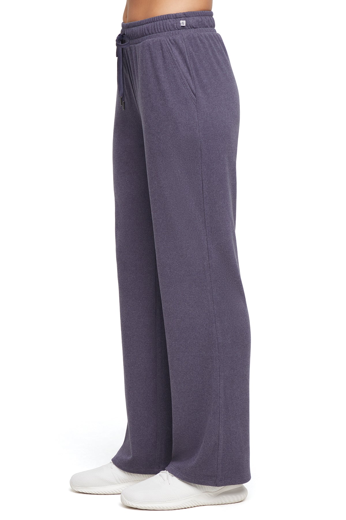 Riley Straight Leg Pant, alternate angle view, showing visible design features and texture of the durable stretch fabric.. 