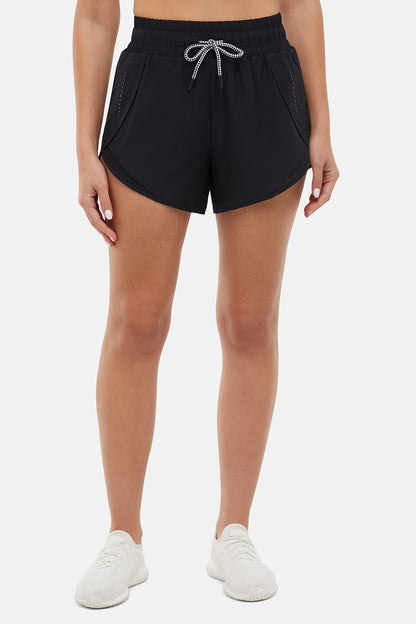 Gabby Woven Short, alternate angle view, showing visible design features and texture of the soft knit fabric. 