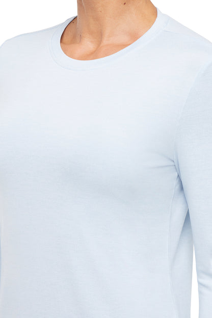 Harper Long Sleeve Top, alternate angle view, showing visible design features and texture of the soft knit fabric.. 