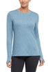 Harper Long Sleeve Top, alternate angle view, showing visible design features and texture of the soft knit fabric.. 