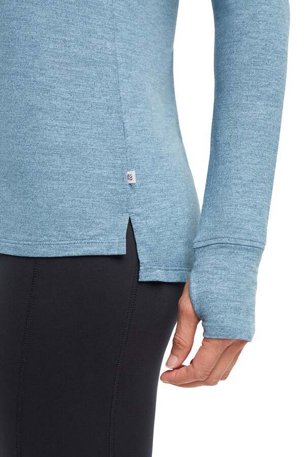 Harper Long Sleeve Top, alternate angle view, showing visible design features and texture of the soft knit fabric.. 