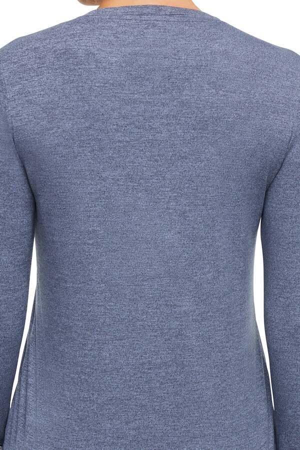 Harper Long Sleeve Top, alternate angle view, showing visible design features and texture of the soft knit fabric.. 