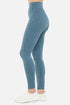 Luna Legging, front view, showing visible design features and texture of the stretch knit fabric.. 