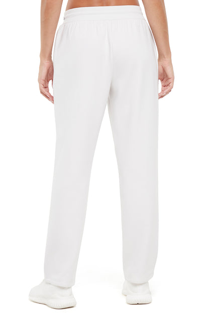 Roxie Pant, back view, showing visible design features and texture of the durable stretch fabric.. 