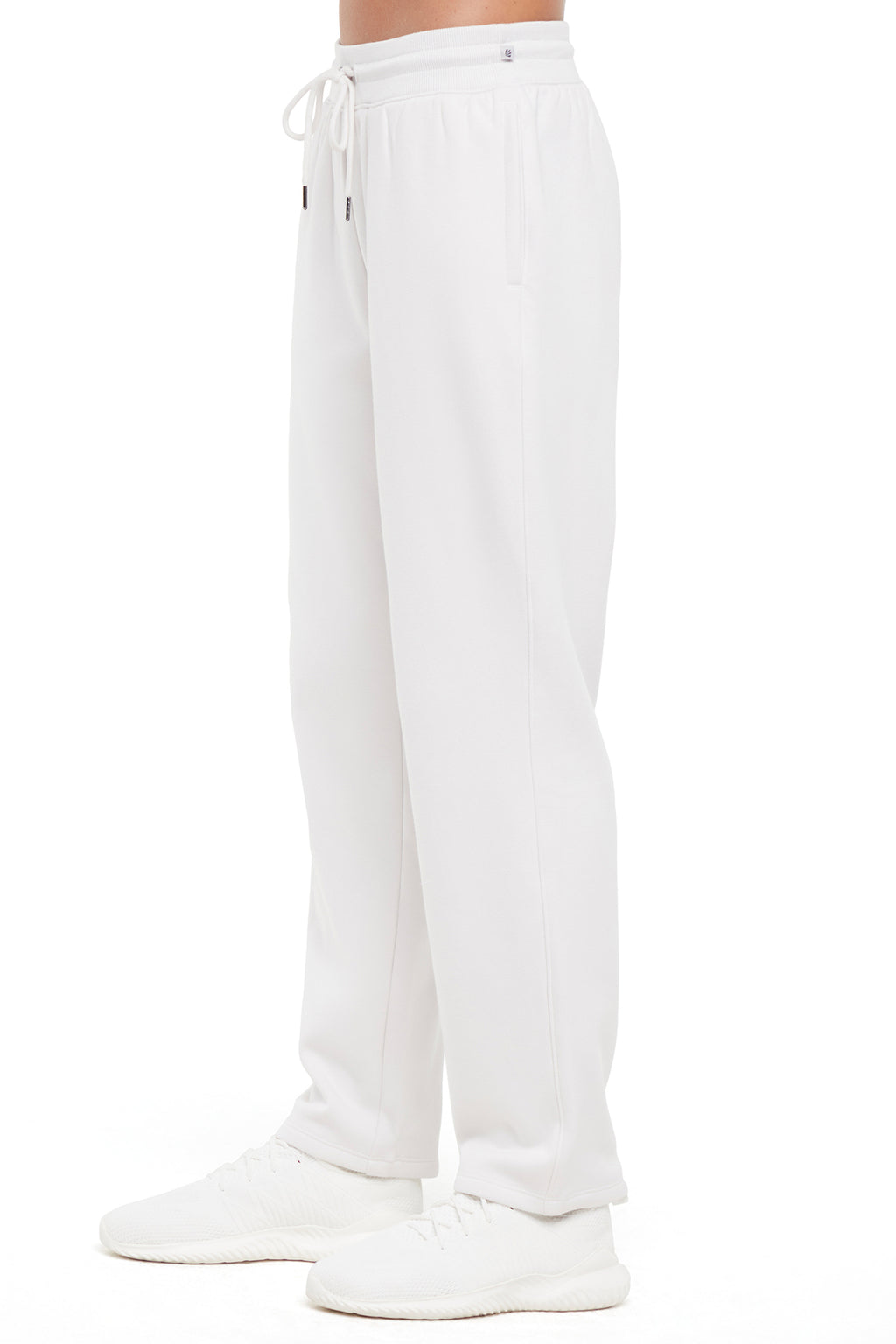 Roxie Pant, alternate angle view, showing visible design features and texture of the durable stretch fabric. #color_nimbus-cloud
