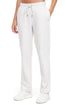 Roxie Pant, front view, showing visible design features and texture of the durable stretch fabric.. 