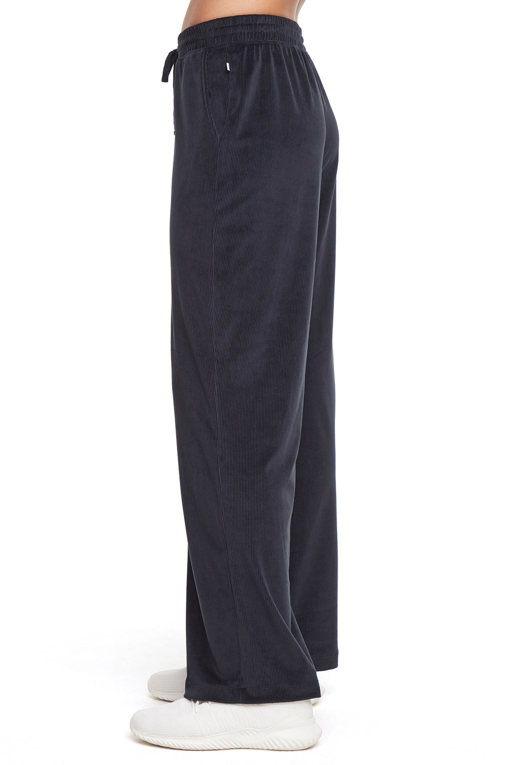 Stormi Pant, alternate angle view, showing visible design features and texture of the durable stretch fabric.. #color_black