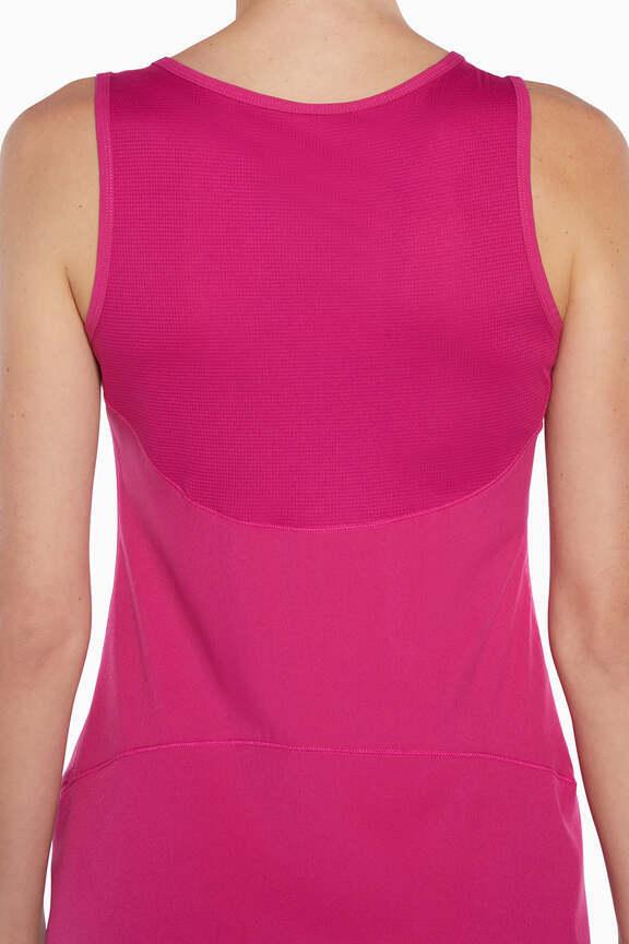 Jadelyn Active Dress, back view, showing visible design features and texture of the soft knit fabric.. 