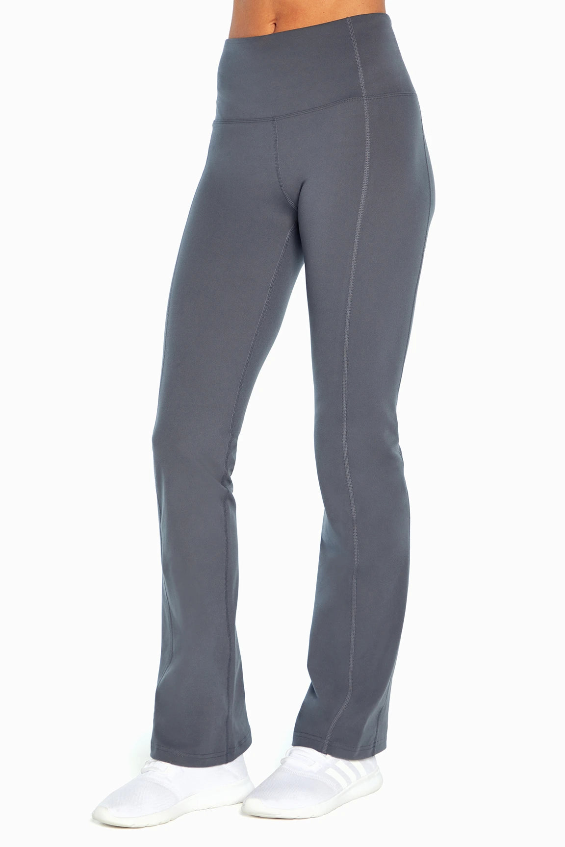 Sophia High Rise Tummy Control Slim Boot Pants - Turbulence, front view, showing visible design features and texture of the durable stretch fabric.. 