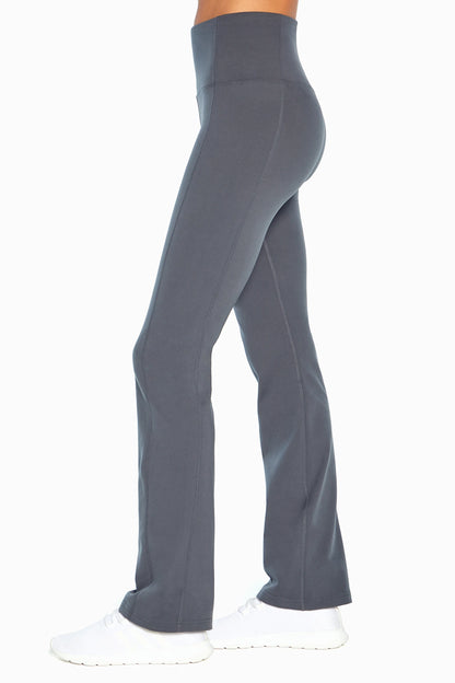Sophia High Rise Tummy Control Slim Boot Pants - Turbulence, alternate angle view, showing visible design features and texture of the durable.. 