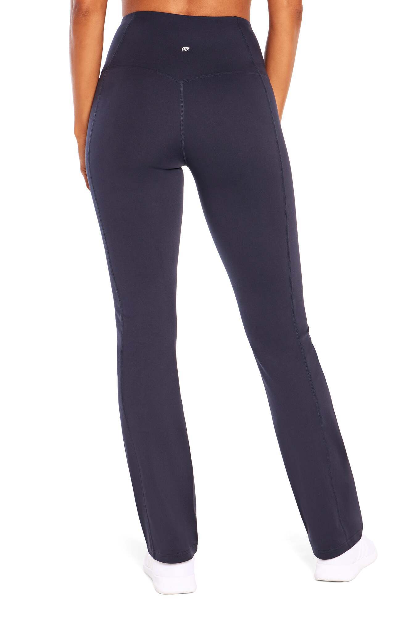 Sophia High Rise Tummy Control Slim Boot Pants, alternate angle view, showing visible design features and texture of the durable stretch fabric.. 