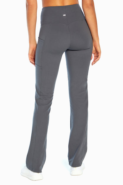 Eclipse Side Pocket Tummy Control Yoga Pant - Turbulence