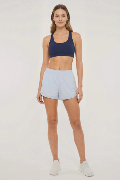 Flora Woven Short, alternate angle view, showing visible design features and texture of the soft knit fabric. 