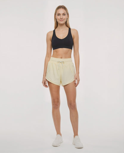 Gabby Woven Short, alternate angle view, showing visible design features and texture of the soft knit fabric. 