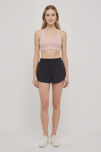 Flora Woven Short, alternate angle view, showing visible design features and texture of the soft knit fabric. 