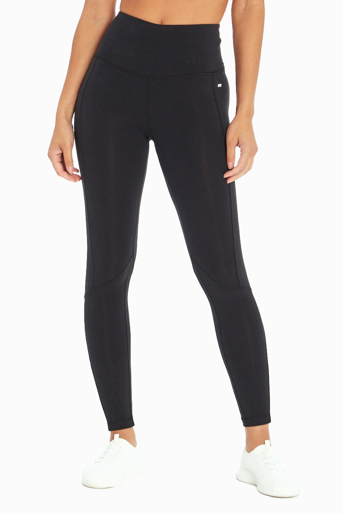 Camille Ultimate Slimming Leggings, front view, showing visible design features and texture of the stretch knit fabric..